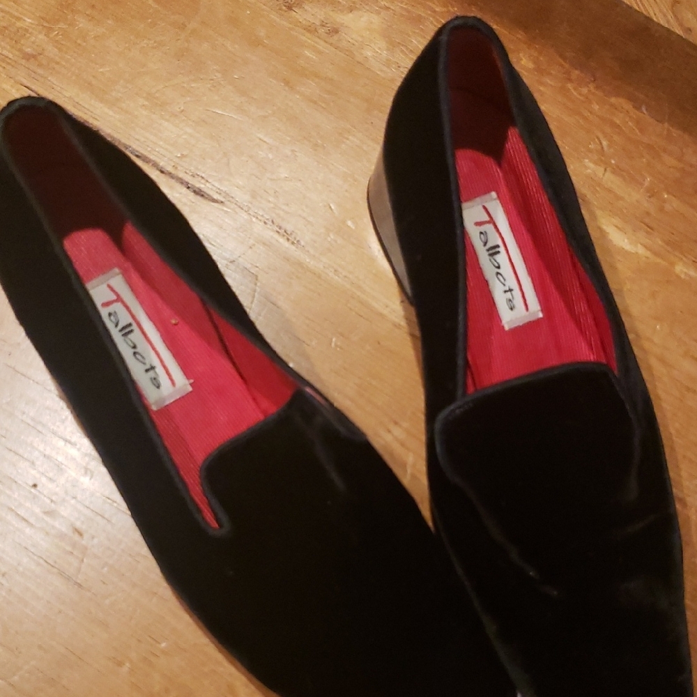 Talbots Black Velvet Flats Timeless Elegance